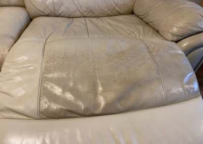 Leather sofa clean before